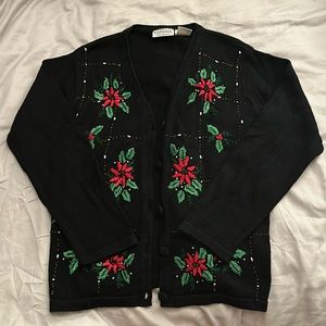 Vintage Christmas Cardigan (Perfect for “ugly” holiday sweater parties)